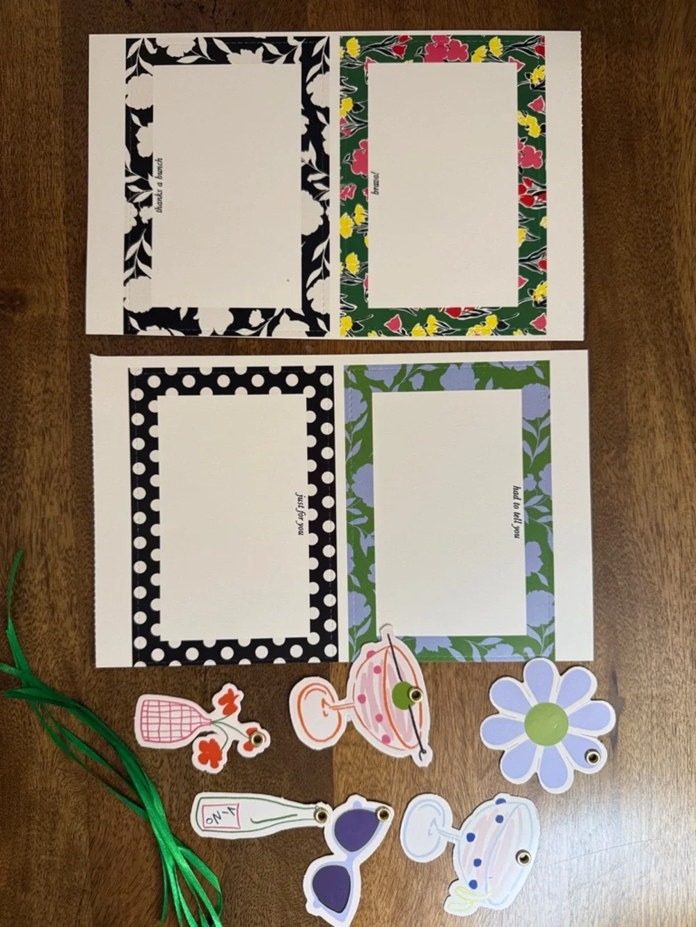 NEW! ♠️ Kate spade bundle of gift wrap: paper, note cards & gift tags w/ribbon